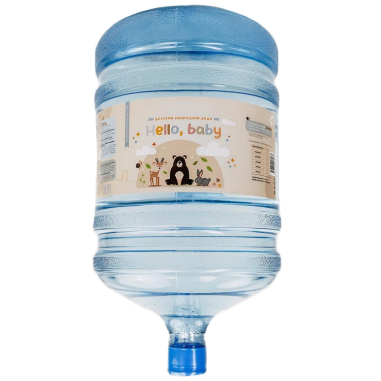Вода питьевая артезианская «Hello, baby» для детского питания с 3-х лет негазированная